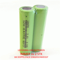 Lithium Ionen SZNS18650-2500 3.6V 9.0Wh 2 Stck